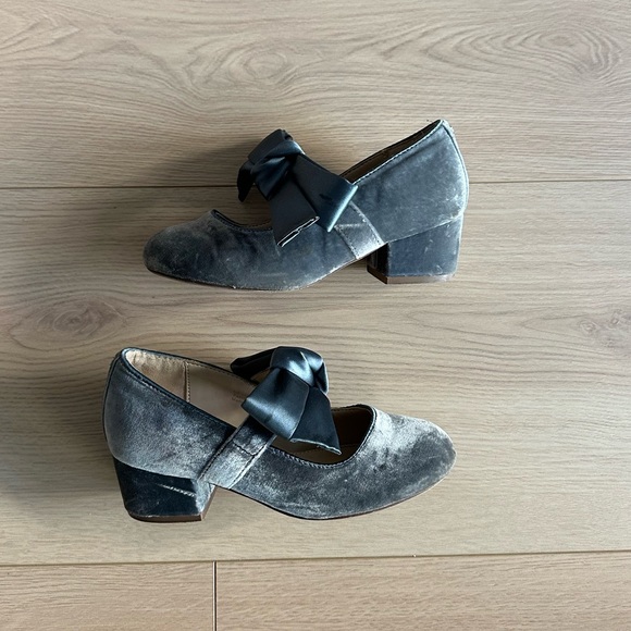 Sam Edelman Teddy velvet green girls heel - Picture 3 of 8